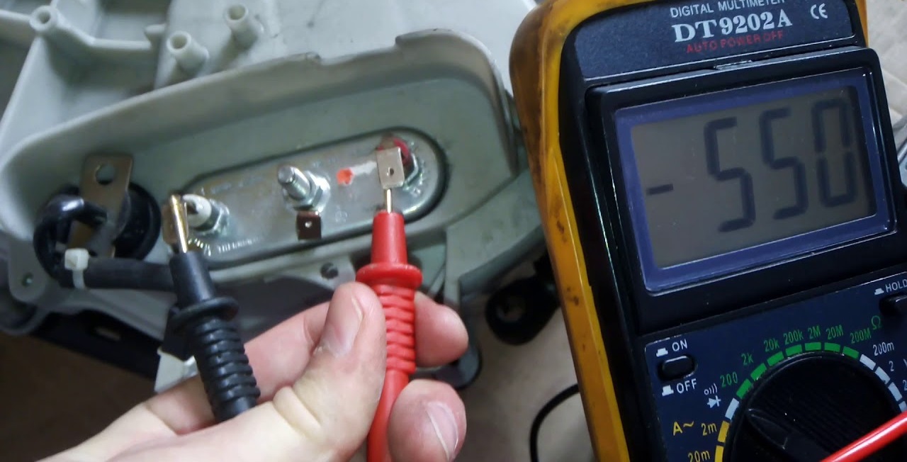 đo điện trở của bộ phận làm nóng