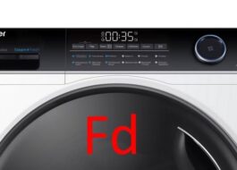 Kód chyby Fd v práčkach a sušičkách Haier