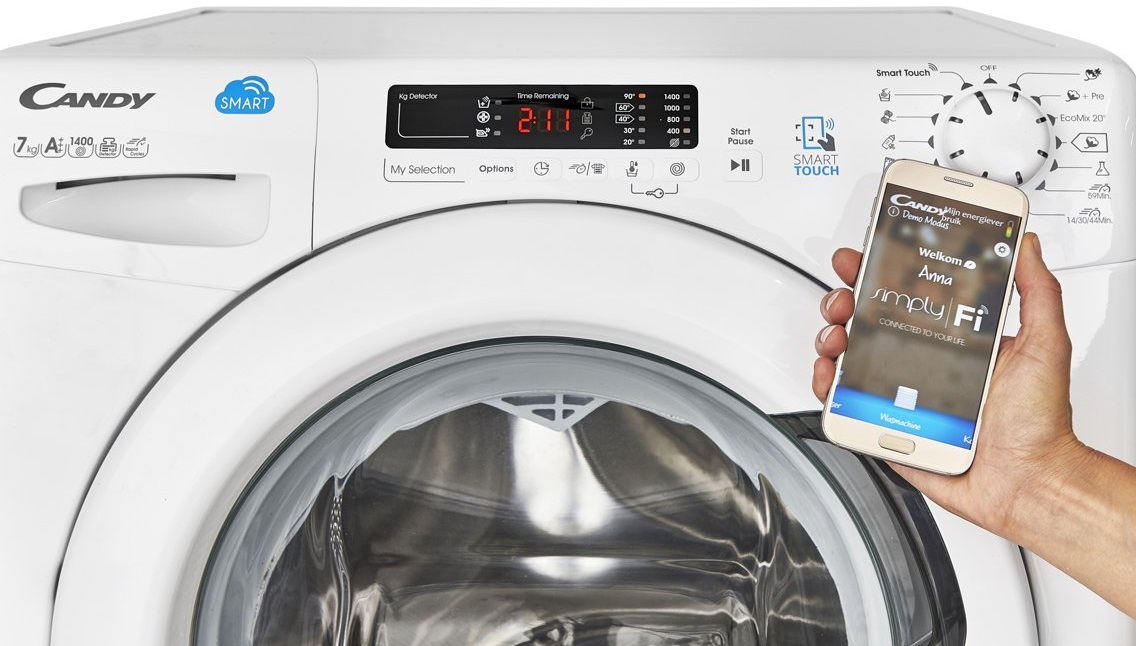Conectando la lavadora Candy Smart a su teléfono