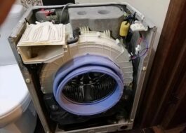 Afmontering af Haier vaskemaskine