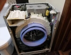 A Haier mosógép szétszerelése