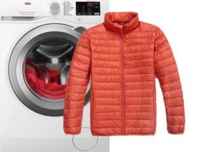 Een Uniqlo donsjack wassen in de wasmachine