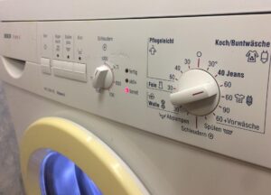 Papildu skalošanas ikona uz Bosch veļas mašīnas