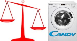 Combien pèse une machine à laver Candy ?
