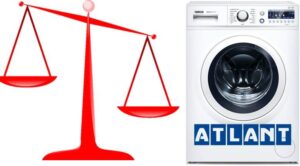 Колико тежи машина за прање веша Атлант?