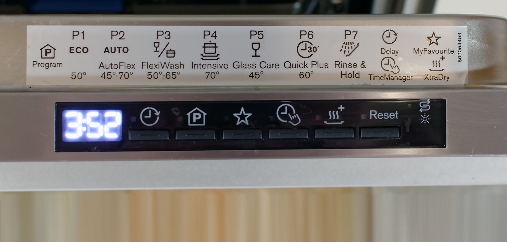 az Electrolux mosogatógép főbb módjai