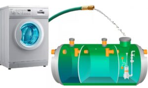 Có thể thoát nước từ máy giặt và máy rửa chén vào bể tự hoại?
