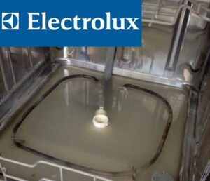 Mesin basuh pinggan mangkuk Electrolux tidak mengalirkan air
