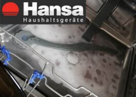 เครื่องล้างจาน Hansa ไม่ระบายน้ำ