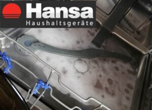 Mesin basuh pinggan mangkuk Hansa tidak mengalirkan air