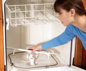 The dishwasher fills with water but does not wash the dishes