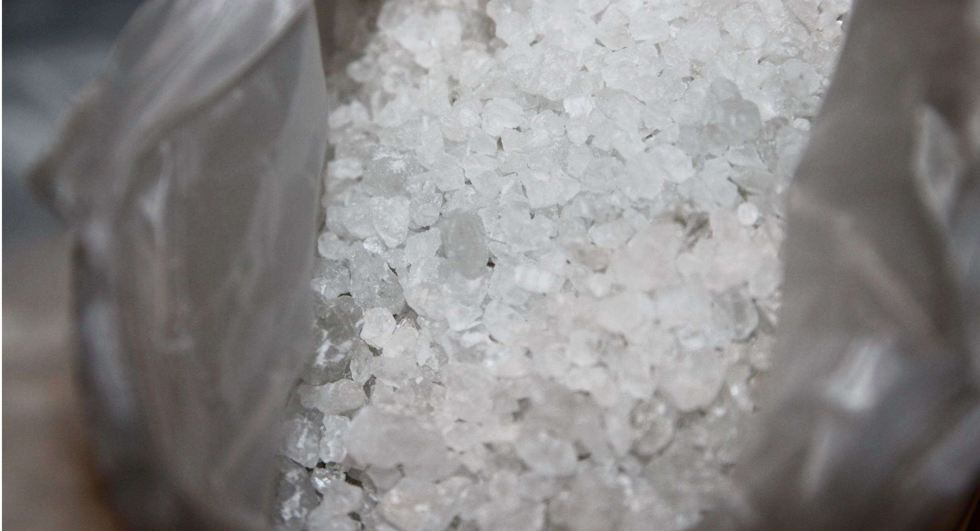 cristais de sal