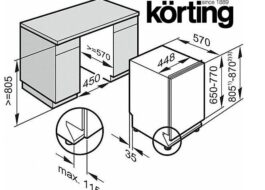 วิธีการติดตั้งเครื่องล้างจาน Korting