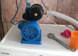Pagkonekta sa washing machine sa pumping station
