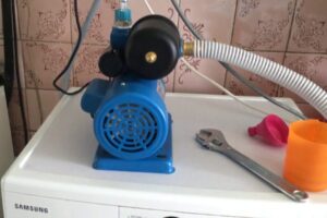 Pagkonekta sa washing machine sa pumping station