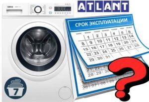 Levetid på Atlant vaskemaskinen