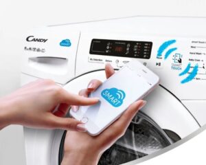 Modo Smart Touch na máquina de lavar Candy