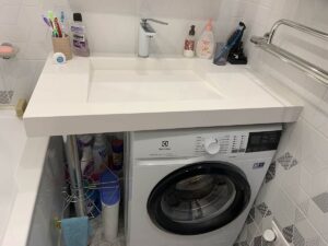 דירוג הכיורים מעל מכונת הכביסה