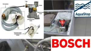 Aqua-stop fungerade i Bosch diskmaskin