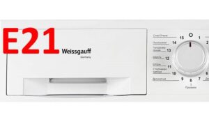 Error E21 sa Weissgauff washing machine
