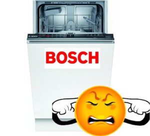 Mesin basuh pinggan mangkuk Bosch berdengung apabila berlari