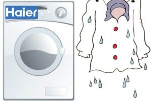Haier veļas mašīna neizgriežas