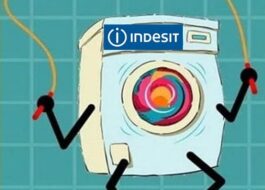 เครื่องซักผ้า INDESIT เด้งบ่อยมากระหว่างรอบการปั่นหมาด