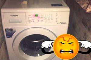 Máquina de lavar Samsung faz muito barulho ao girar