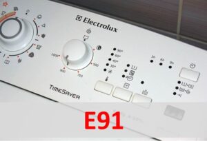 Chyba E91 v pračce Electrolux