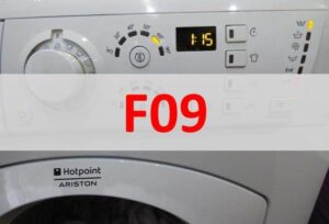 Error F09 a la rentadora Ariston