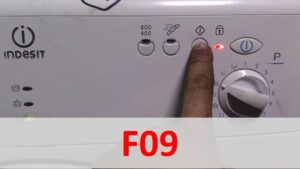 Fout F09 in de Indesit-wasmachine
