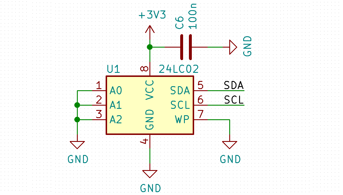 EEPROM-Chip 24c08wp