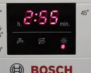 Floco de neve na máquina de lavar louça Bosch