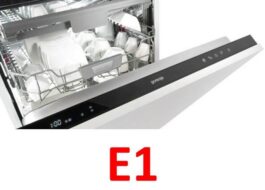 Error E1 sa isang Gorenje dishwasher