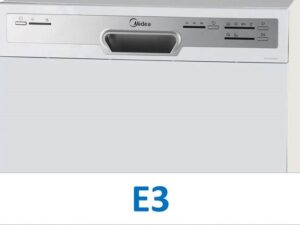 Fejl E3 på Midea opvaskemaskine