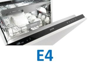 Error E4 on Gorenje dishwasher