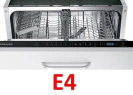 Klaida E4 „Samsung“ indaplovėje