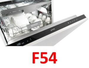 Errore F54 sulla lavastoviglie Gorenje