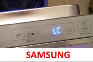 LC error on Samsung dishwasher