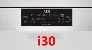 Error i30 on AEG dishwasher