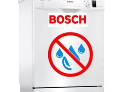 A máquina de lavar louça Bosch não enche de água