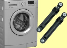 How to change shock absorbers in a Beko washing machine