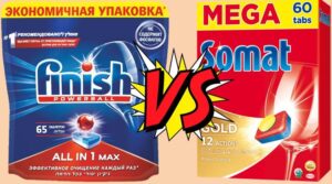 Кои таблетки за съдомиялна машина са по-добри: Finish или Somat?