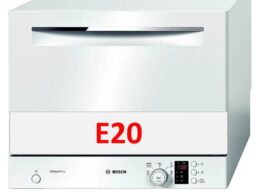 Error E20 en un lavavajillas Bosch
