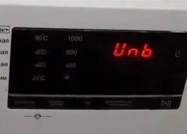 Error UNB en lavadora Haier
