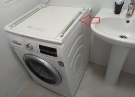 Hvordan sette en tørketrommel på en smal vaskemaskin