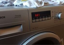 Error E21 sa isang washing machine ng Bosch