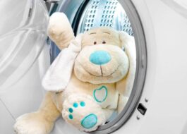 Drying soft toys in the dryer