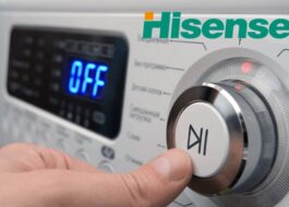 Accensione e avvio della lavatrice Hisense