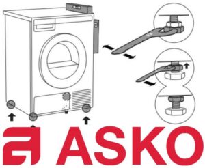 How to install an Asko washing machine?